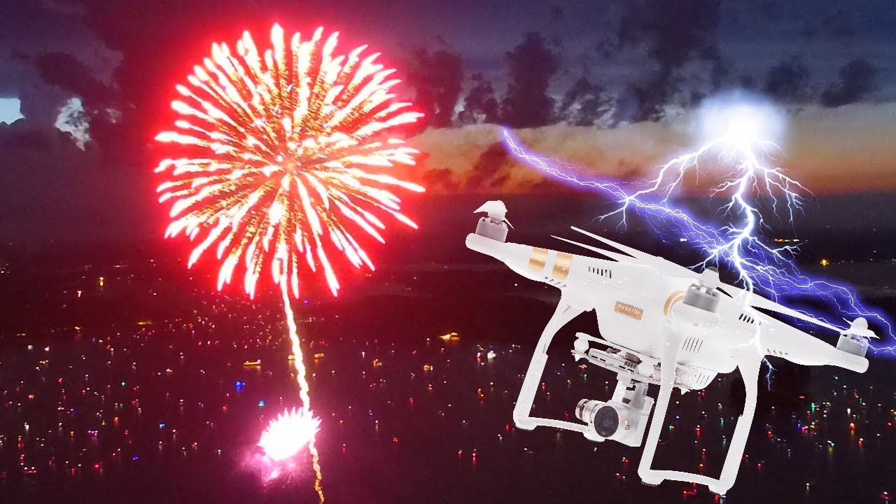 Drone fireworks